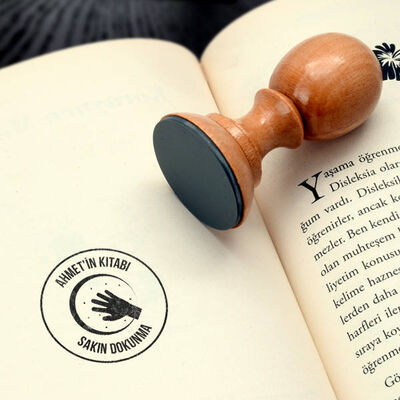 Kişiye Özel Kütüphane Kitap Damgası - 1