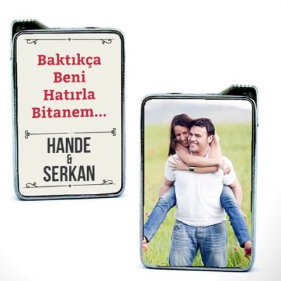 Kişiye Özel Mesaj ve Fotoğraf Baskılı Çakmak - 3