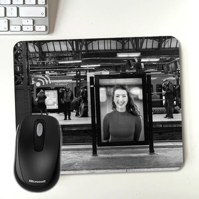 Kişiye Özel Metro Durağı Billboard Mousepad - 1