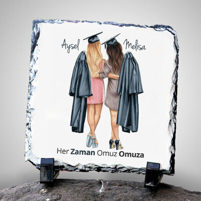 Kişiye Özel Mezuniyet Dostları Taş Blok - 1