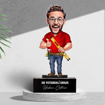 Kişiye Özel Mimar Karikatürlü Biblo - 2