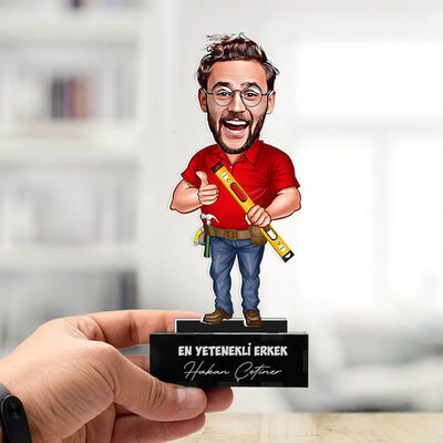 Kişiye Özel Mimar Karikatürlü Biblo - 1