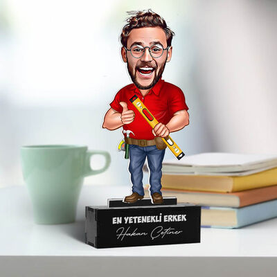Kişiye Özel Mimar Karikatürlü Biblo - 3