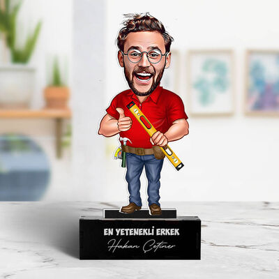 Kişiye Özel Mimar Karikatürlü Biblo - 4