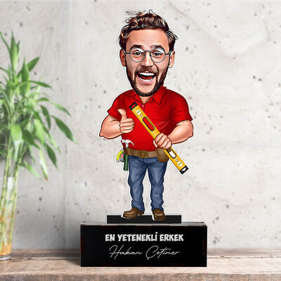 Kişiye Özel Mimar Karikatürlü Biblo - 5