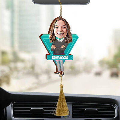 Kişiye Özel Ofis Kızı Araba Süsü - 1