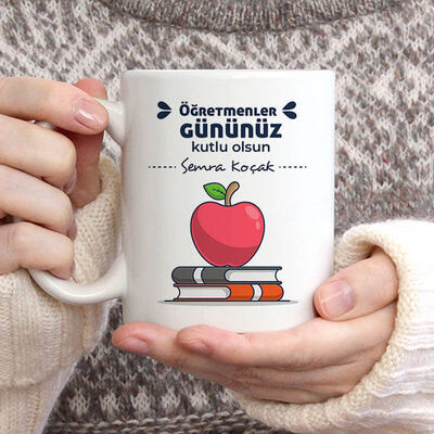 Kişiye Özel Öğretmenim Kupa Bardak - 4