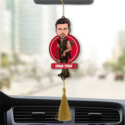 Kişiye Özel Okçu Karikatürlü Araba Süsü - 1