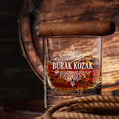 Kişiye Özel Orijinal Erkeğe Hediye Viski Bardağı - 1
