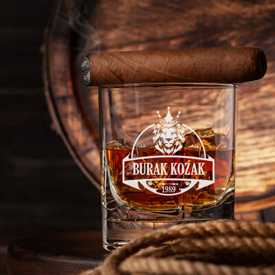 Kişiye Özel Premium İsimli Viski Bardağı - 2