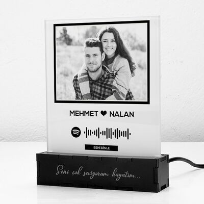 Kişiye Özel Ses İzi Led Işıklı Dekor - 6