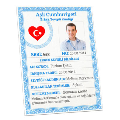 Sevgililere Özel Nüfus Cüzdanı Kimlik Belgesi - 4