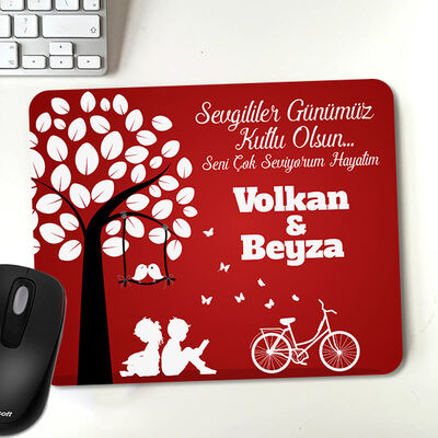 Kişiye Özel Sevgililer Günü Temalı Mousepad - 1
