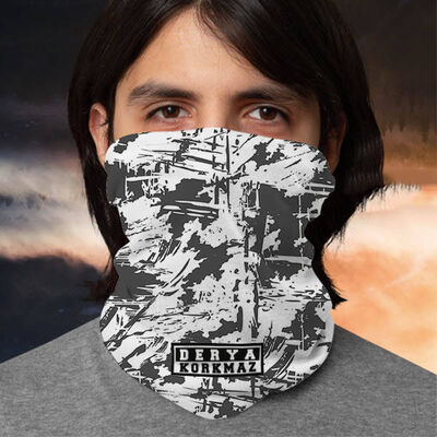Kişiye Özel Soyut Tasarım Boyunluk Bandana - 1