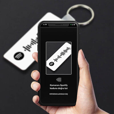 Kişiye Özel Spotify Ses Dalgası Anahtarlık - 3