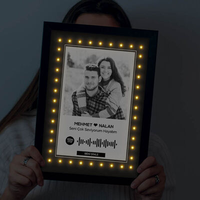 Kişiye Özel Spotify Ses İzi Işıklı Tablo - 3