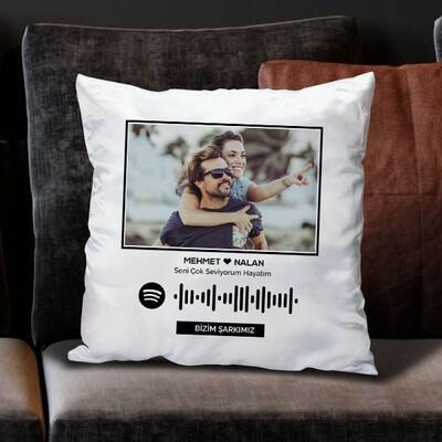Kişiye Özel Spotify Ses İzi Işıklı Yastık - 3