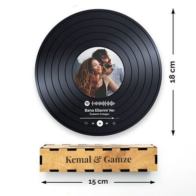 Kişiye Özel Spotify Ses İzi Plak - 5