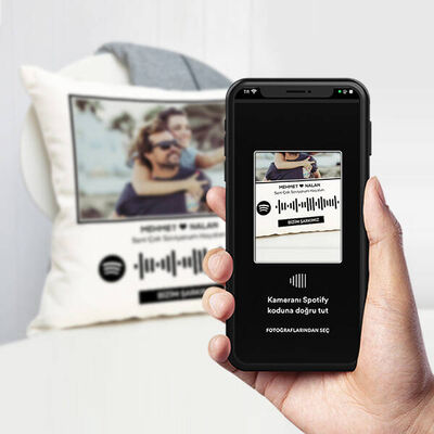 Kişiye Özel Spotify Ses İzi Yastık - 1