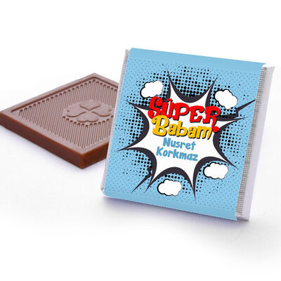 Kişiye Özel Süper Babam Çikolata - 3