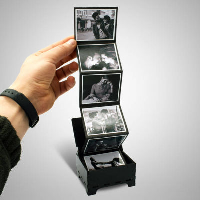 Sevgiliye Akordiyon Fotoğraflı Sürpriz Kutu - 4