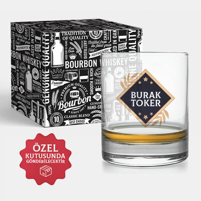 Kişiye Özel Viski Bardağı Şık Kutusunda - 1