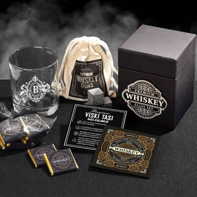 Kişiye Özel Viski Kadehi ve Viski Taşı Whiskey Set - 1