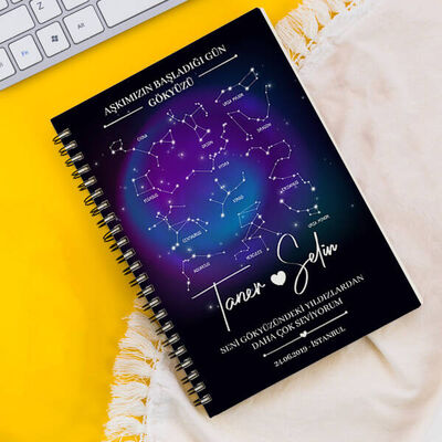 Kişiye Özel Yıldız Haritası Defter - 1