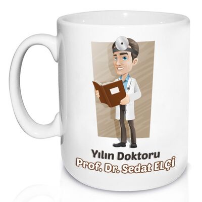 Kişiye Özel Yılın En İyi Doktoru Kupa Bardak - 1