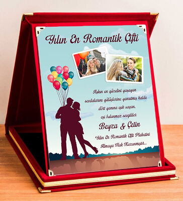 Kişiye Özel Yılın En Romantik Çifti Plaketi - 1