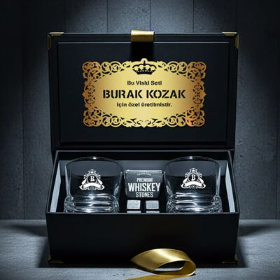 Kişiye Özel Zürih Platinum Storm Viski Seti - 1