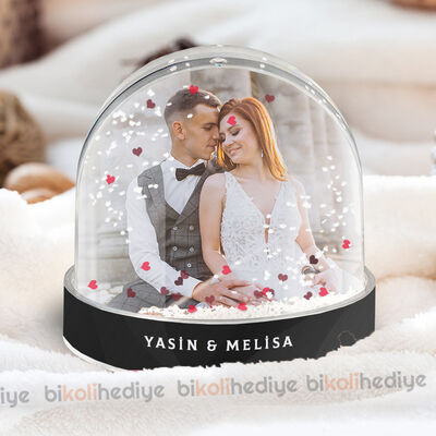 Kocaya Özel Fotoğraflı Kar Küresi - 4