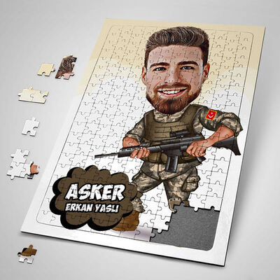 Komando Karikatürlü Puzzle - 1