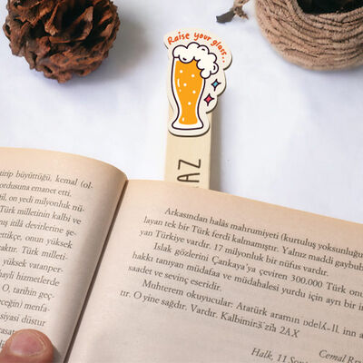 Köpüklü Bira Bardağı Kitap Okuma Ayracı - 2