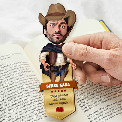 Kovboy Karikatürlü Kitap Okuma Ayracı - 4