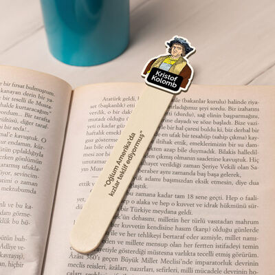 Kristof Kolomb Esprili Çubuk Kitap Ayracı - 2