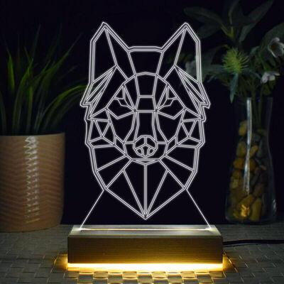 Kurt Tasarımlı 3d Led Lamba - 1