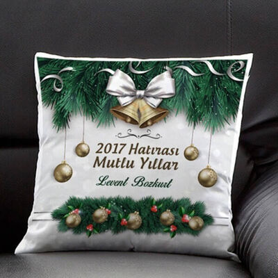 Kutlama Mesajlı Yılbaşı Yastık - 1