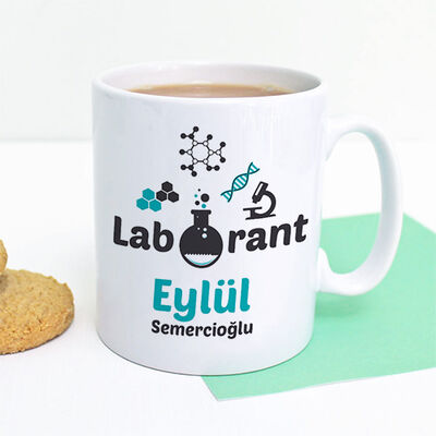 Laborantlar için İsimli Kupa Bardak - 1