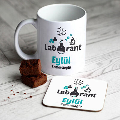Laborantlara Özel Kupa ve Bardak Altlığı - 1