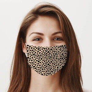 Leopar Kürkü Tasarımlı Maske - 1