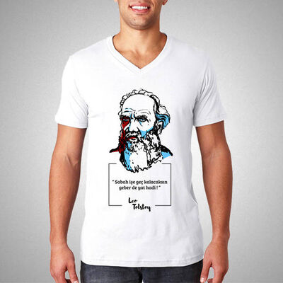 Lev Tolstoy Esprili Tişört - 1