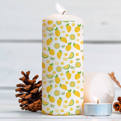 Limon Tasarımı Lüks Mum - 1