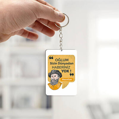 Macellan Esprili Mesajlı Anahtarlık - 1