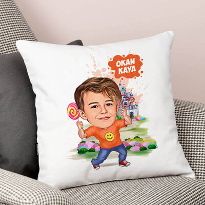 Maceraperest Erkek Çocuk Karikatürlü Yastık - 1