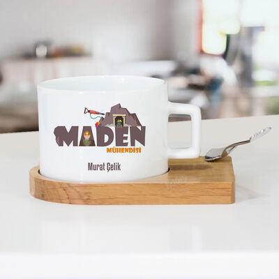 Maden Mühendislerine Özel Lüks Çay Fincanı - 1