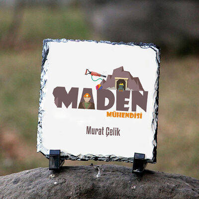 Maden Mühendislerine Özel Taş Baskı - 1