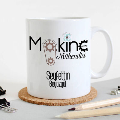 Makine Mühendisine Hediye Kupa Bardak - 1