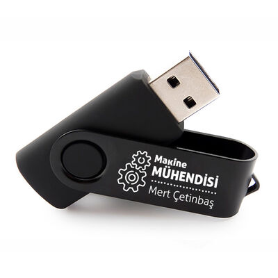 Makine Mühendisine Hediye Siyah USB Bellek - 1