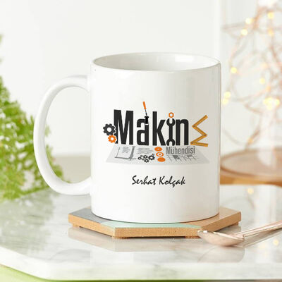 Makine Mühendisine Özel Kupa Bardak - 1